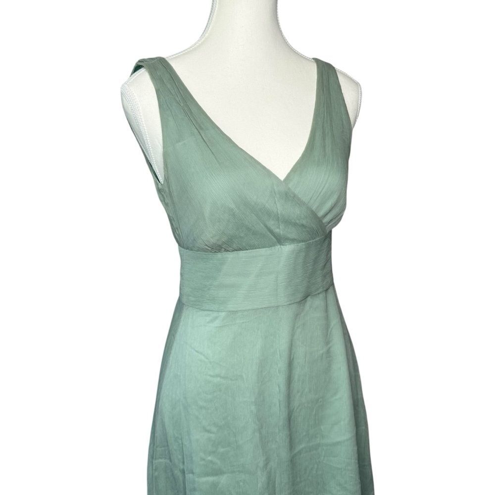 ▪️|EUC| J. CREW 100% Silk Mint Green Midi Dress - Picture 5 of 8